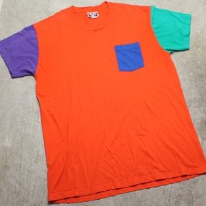 Vintage Colorblock 90's style t-shirt